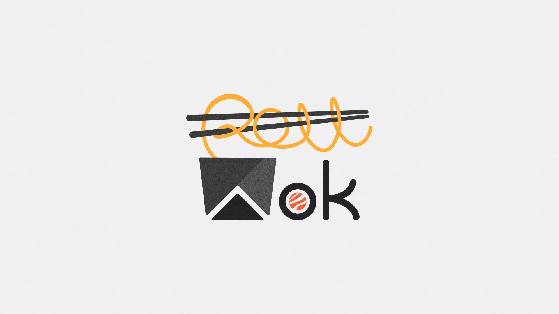 Разработка логотипа суши-бара «Roll Wok Club» в Абдулино